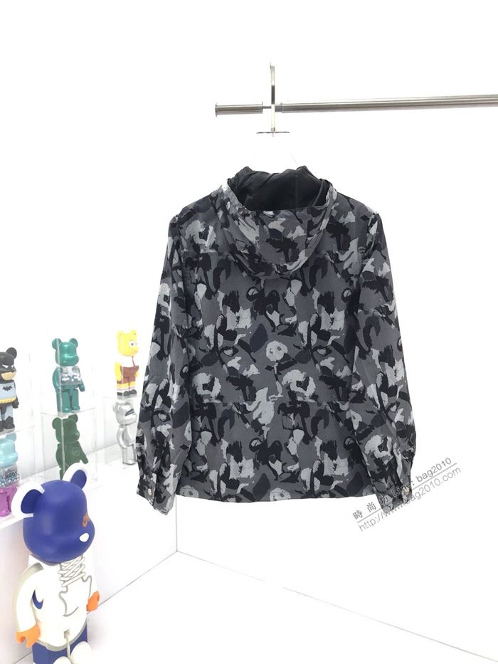 Dior男裝 迪奧2020秋冬秀場新款連帽風衣 官網最新花卉系列  ydi3538